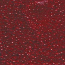 8/0 Miyuki Seed Beads - Transparent Ruby - 22gm
