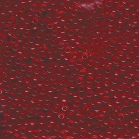 8/0 Miyuki Seed Beads - Transparent Ruby - 22gm
