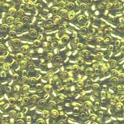 8/0 Miyuki Seed Beads - Silver Lined Chartreuse - 22gm