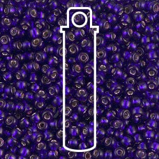 8/0 Miyuki Seed Beads - Silver Lined Dark Violet - 22gm