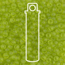 8/0 Miyuki Seed Beads - Matte Transparent Chartreuse - 22gm