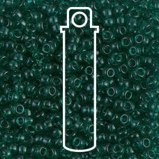 8/0 Miyuki Seed Beads - Transparent Emerald - 22gm