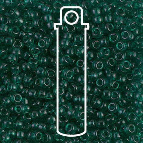 8/0 Miyuki Seed Beads - Transparent Emerald - 22gm 8/0 Miyuki Seed Beads - Transparent Emerald - 22gm