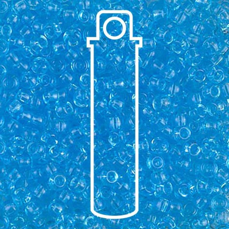 8/0 Miyuki Seed Beads - Transparent Aqua - 10gm