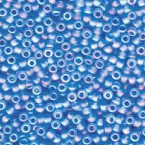 8/0 Miyuki Seed Beads - Transp Frosted Matte Aqua - 22gm 