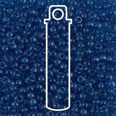 8/0 Miyuki Seed Beads - Transparent Capri Blue - 22gm