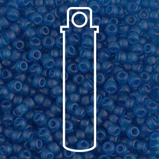 8/0 Miyuki Seed Beads - Matte Transparent Capri Blue - 22gm