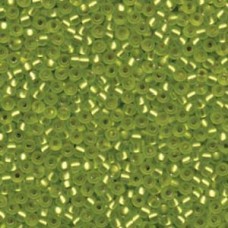 8/0 Miyuki Seed Beads - Silver Lined Matte Chartreuse - 22gm