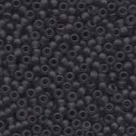 8/0 Miyuki Seed Beads - Matte Transp Grey