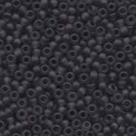 8/0 Miyuki Seed Beads - Matte Transparent Grey - 10gm