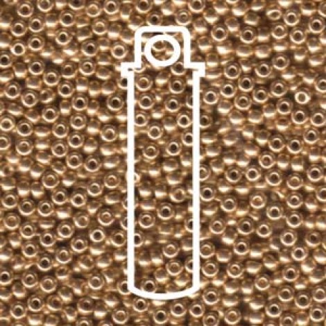 8/0 Miyuki Seed Beads - Bright Copper Plated - 22gm 