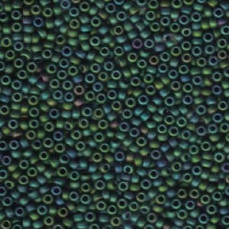 8/0 Miyuki Seed Beads - Matte Metallic Teal Iris - 10gm 8/0 Miyuki Seed Beads - Matte Metallic Teal Iris - 10gm