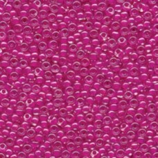 8/0 Miyuki Seed Beads - Fuchsia Lined Crystal - 22gm
