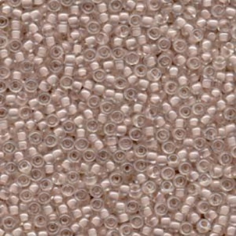 8/0 Miyuki Seed Beads - Blush Lined Crystal - 22gm 8/0 Miyuki Seed Beads - Blush Lined Crystal - 22gm