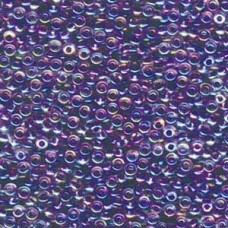 8/0 Miyuki Seed Beads - Amethyst Lined Crystal AB - 22gm