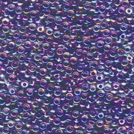 8/0 Miyuki Seed Beads - Amethyst Lined Crystal AB - 22gm