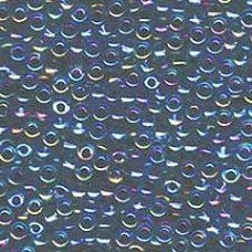 8/0 Miyuki Seed Beads - Blue Lined Aqua AB - 12.5g