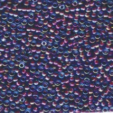 8/0 Miyuki Seed Beads - Hot Pink Lined Aqua AB