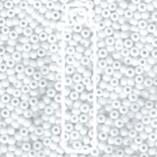 8/0 Miyuki Seed Beads - Opaque Matte White