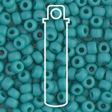 8/0 Miyuki Seed Beads - Matte Opaque Turquoise - 22gm