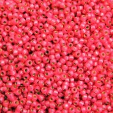11/0 Miyuki Duracoat Seed Beads - Silver Lined Hot Pink - 24gm