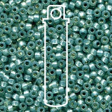 8/0 Miyuki Duracoat Seed Beads - Silver Lined Dark Mint - 22gm