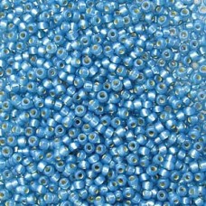 8/0 Miyuki Duracoat Seed Beads - Silver Lined Aqua - 20gm
