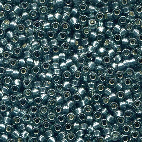 8/0 Miyuki Duracoat Seed Beads - Silver Lined Dark Green - 22gm 8/0 Miyuki Duracoat Seed Beads - Silver Lined Dark Green - 22gm