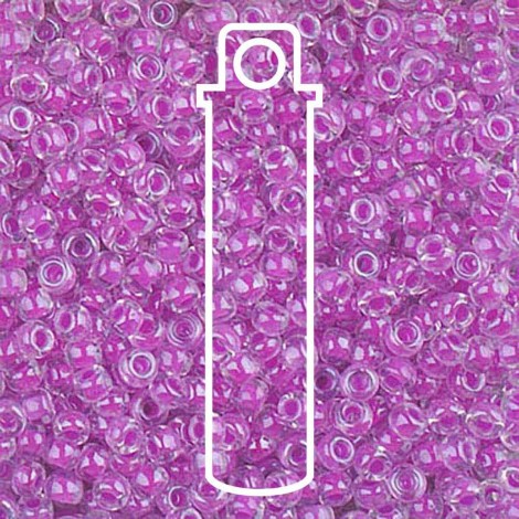 8/0 Miyuki Seed Beads - Luminous Plum Crazy - 22gm 8/0 Miyuki Seed Beads - Luminous Plum Crazy - 22gm