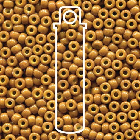 8/0 Miyuki Seed Beads - Duracoat Opaque Yellow Olive - 22gm 8/0 Miyuki Seed Beads - Duracoat Opaque Yellow Olive - 22gm