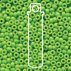 8/0 Miyuki Seed Beads - Duracoat Opaque Dyed Neon Green - 22gm