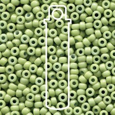 8/0 Miyuki Seed Beads - Duracoat Opaque Dyed Spring Green - 22gm