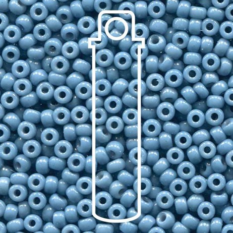 8/0 Miyuki Seed Beads - Duracoat Opaque Faded Denim - 22gm