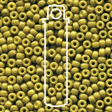 8/0 Miyuki Seed Beads - Duracoat Opaque Dyed Olive - 22gm