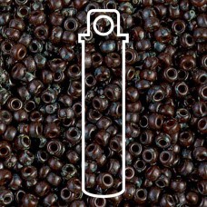 8/0 Miyuki Seed Beads - Picasso Red-Brown Translucent - 22gm