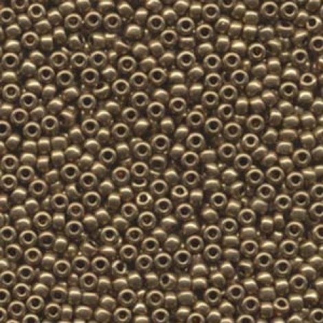 8/0 Miyuki Seed Beads - Metallic Dark Bronze - 22gm