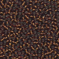 8/0 Miyuki Seed Beads - Silver Lined Dark Topaz - 22gm
