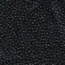 8/0 Miyuki Seed Beads - Matte Black - 22gm