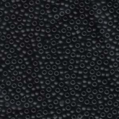 8/0 Miyuki Seed Beads - Matte Black - 22gm
