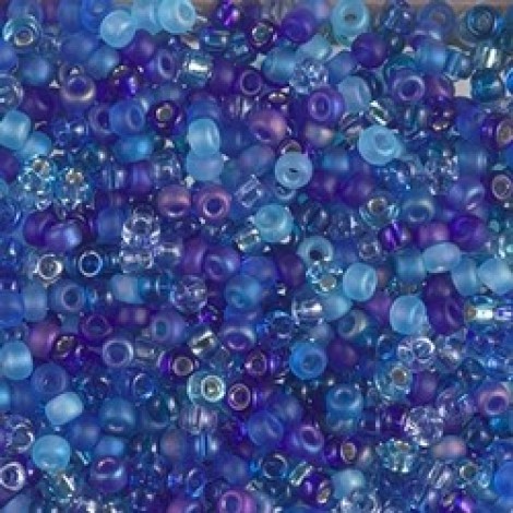 8/0 Miyuki Seed Beads - Blueberry Pie Mix - 20gm