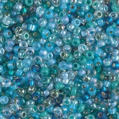 8/0 Miyuki Seed Beads - Touch of Teal Mix - 20gm