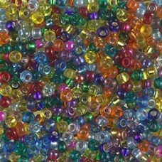 8/0 Miyuki Seed Beads - Rainbow Mix - 20gm