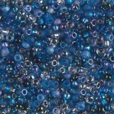 8/0 Miyuki Seed Beads - Deep Blue Sea Mix - 20gm