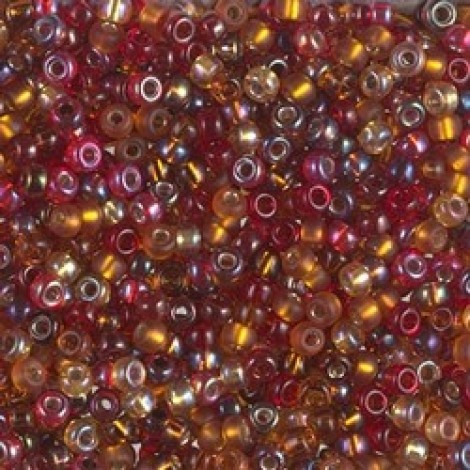 8/0 Miyuki Seed Beads - Cranberry Harvest Mix
