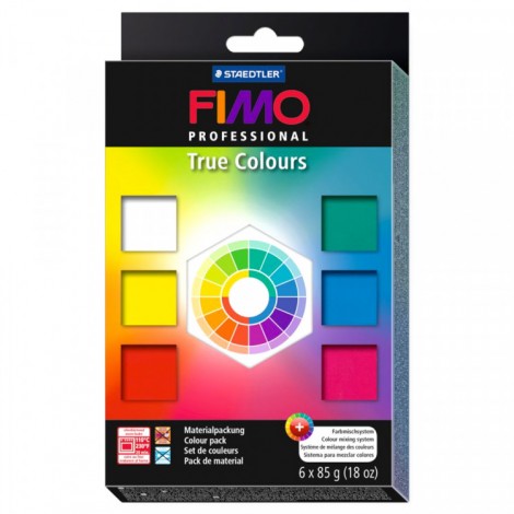 Fimo Professional True Colours Pack - 6 x 85gm Blocks