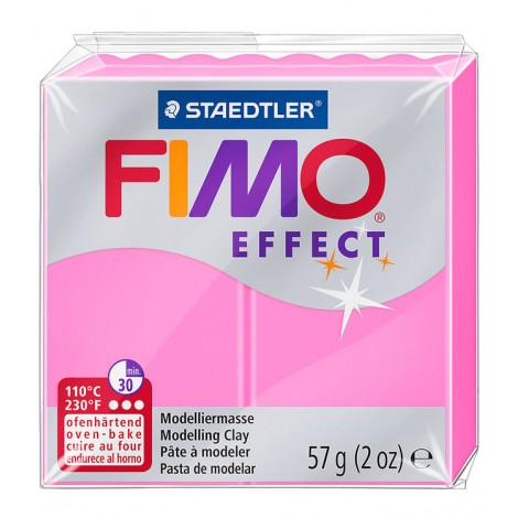 Fimo Soft Effect Polymer Clay - Neon Fuchsia - 57gm