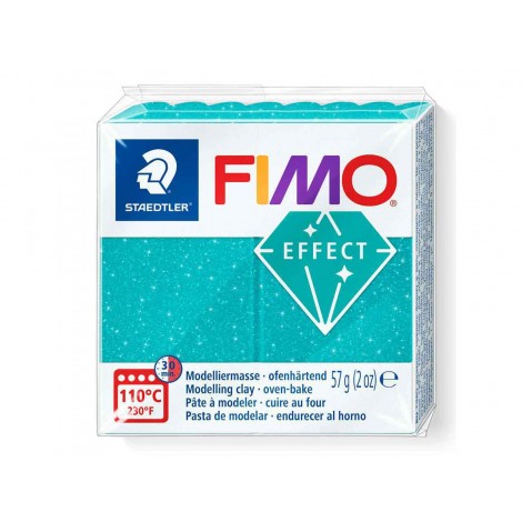 Fimo Soft Effect Polymer Clay - Galaxy Turquoise - 57gm