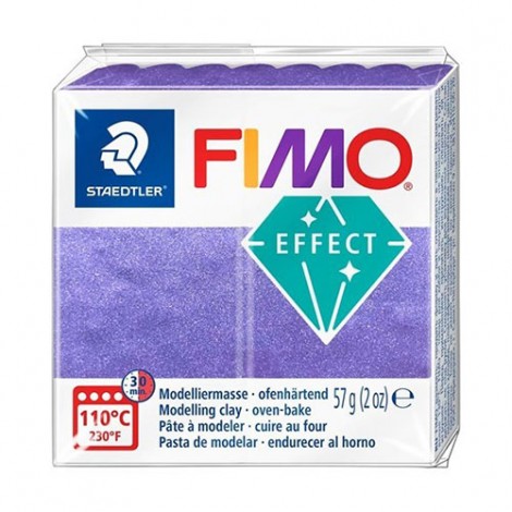 Fimo Soft Effect Polymer Clay - Metallic Lilac - 57gm