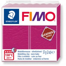 Fimo Leather Effect Polymer Clay - Berry - 57gm