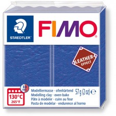 Fimo Leather Effect Polymer Clay - Indigo - 57gm
